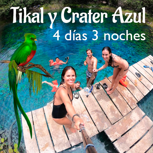 Tikal y crater azul